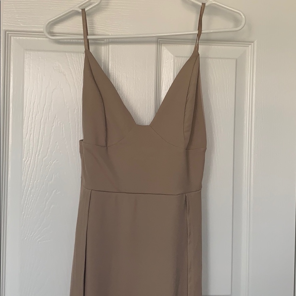 Long Beige Dress